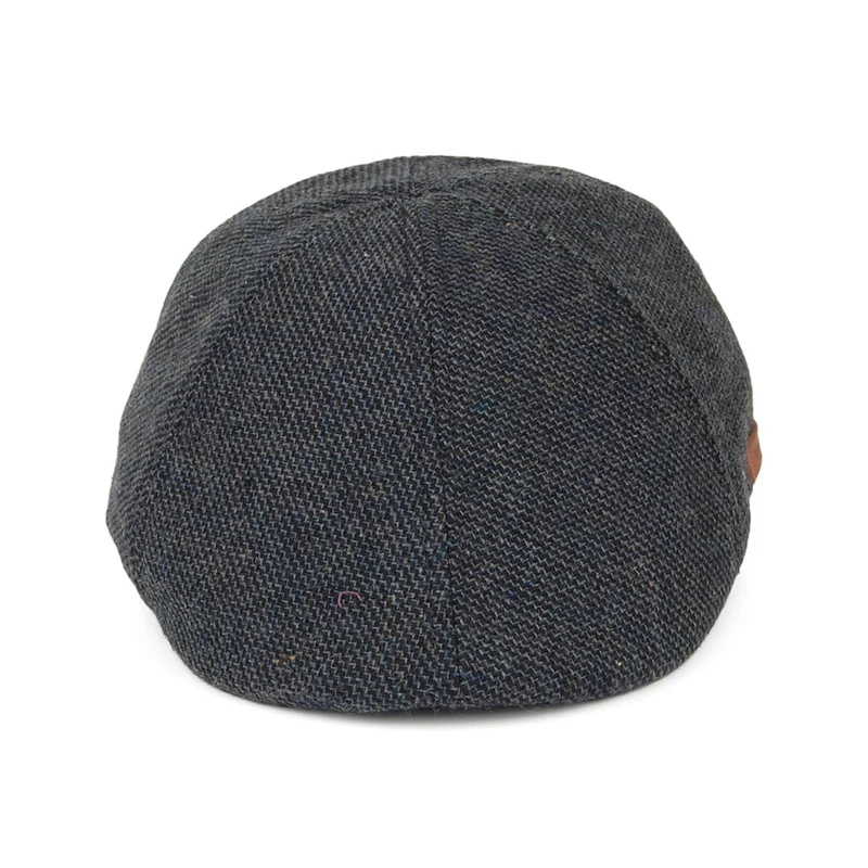 Casquette Plate Bec-de-Canard à étiquette marron Mr. Mitchell bleu marine BARTS