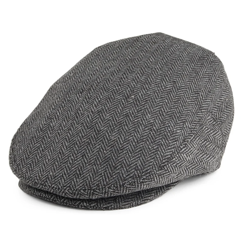 Casquette Plate à Chevrons Classic gris JAXON & JAMES