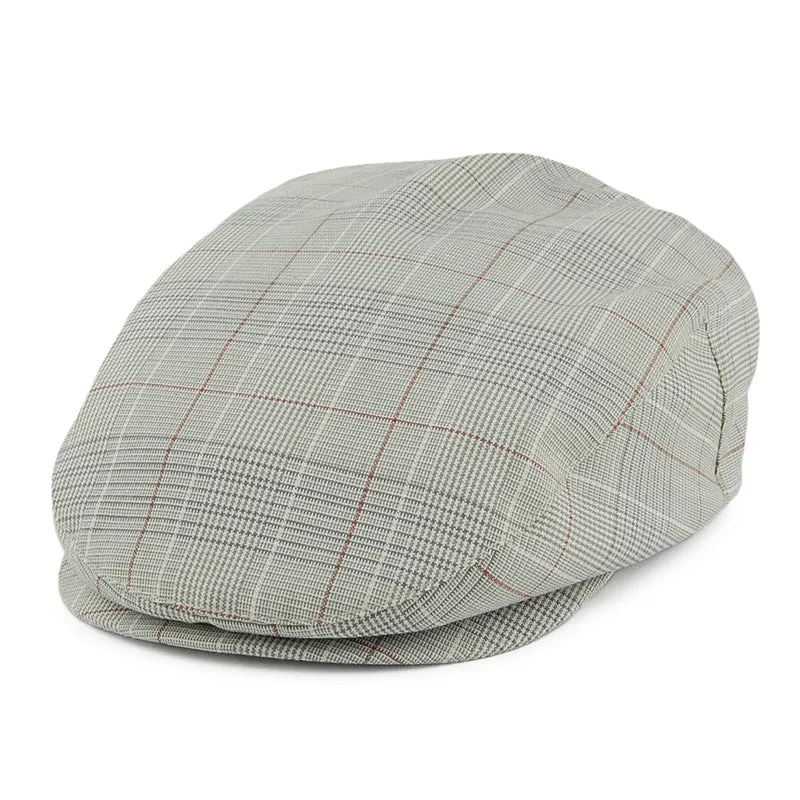 Casquette Plate à Carreaux Hooligan gris-sauge BRIXTON