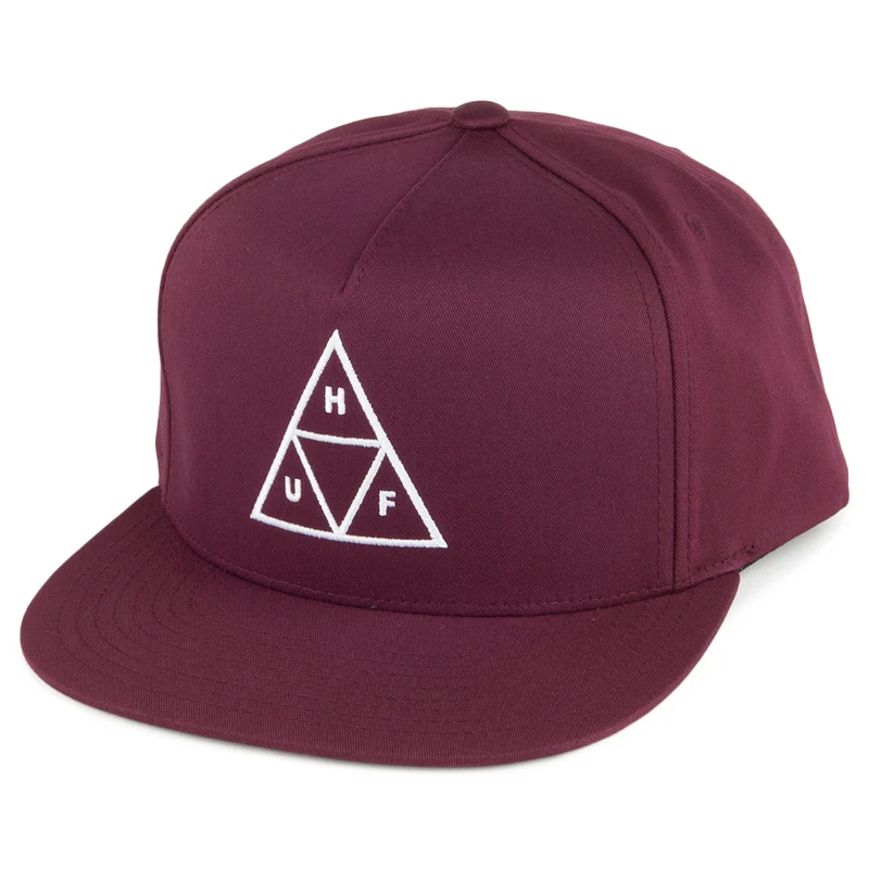 Casquette Snapback Triple Triangle bordeaux HUF