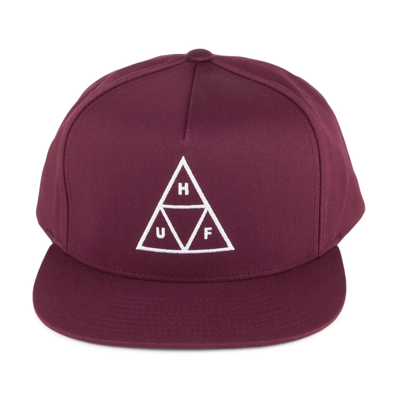 Casquette Snapback Triple Triangle bordeaux HUF