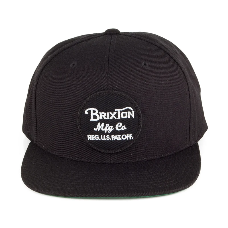 Casquette Snapback en Coton Wheeler noir BRIXTON