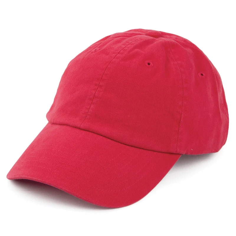 Casquette en Coton Délavé rouge