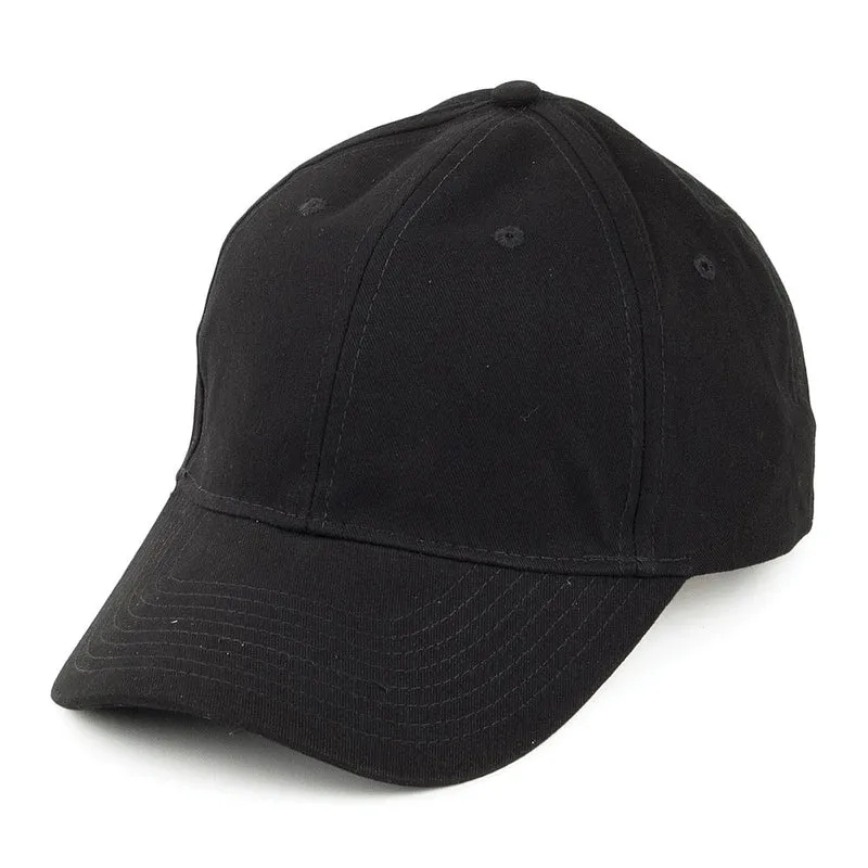 Casquette en Coton Brossé noir