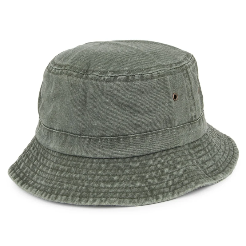 Chapeau Bob en Coton Pliable olive