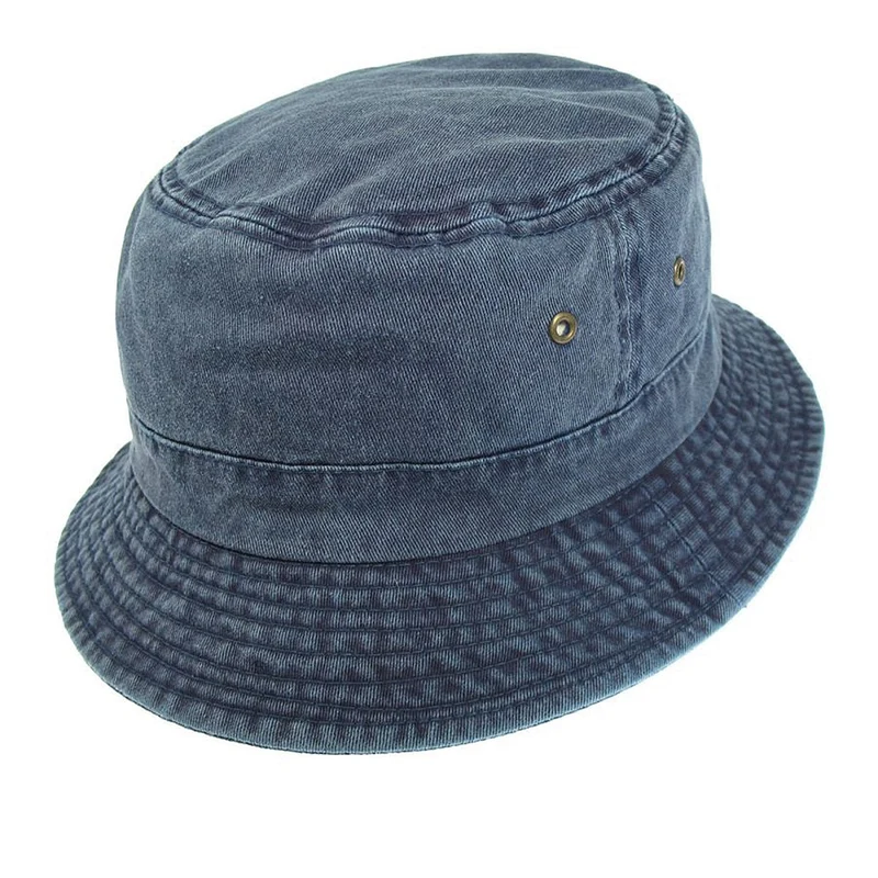 Chapeau Bob en Coton Pliable bleu marine