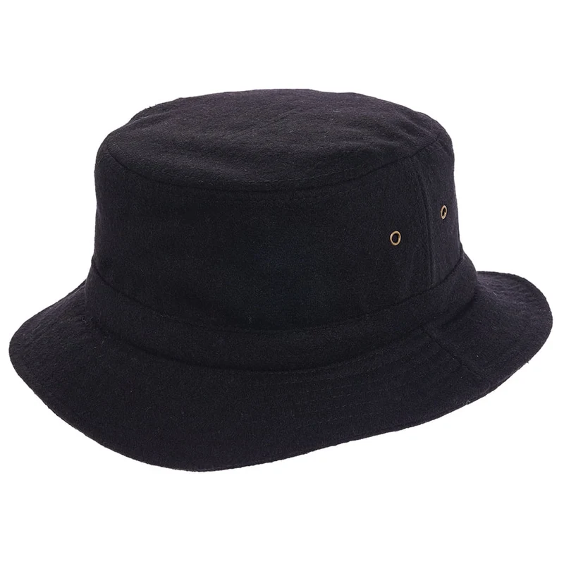Chapeau Bob en Laine Mélangée avec Protège-Oreilles noir DORFMAN PACIFIC