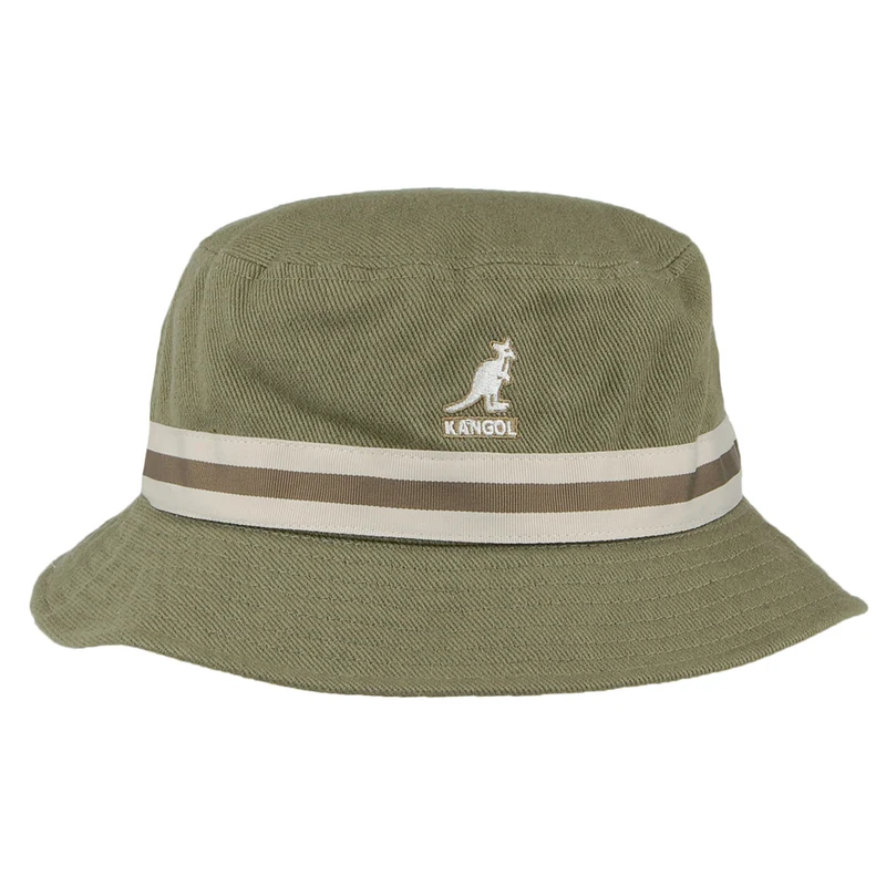 Chapeau Bob Stripe Lahinch mousse KANGOL