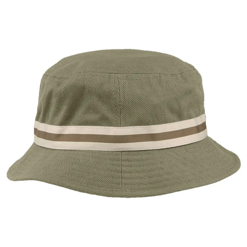 Chapeau Bob Stripe Lahinch mousse KANGOL