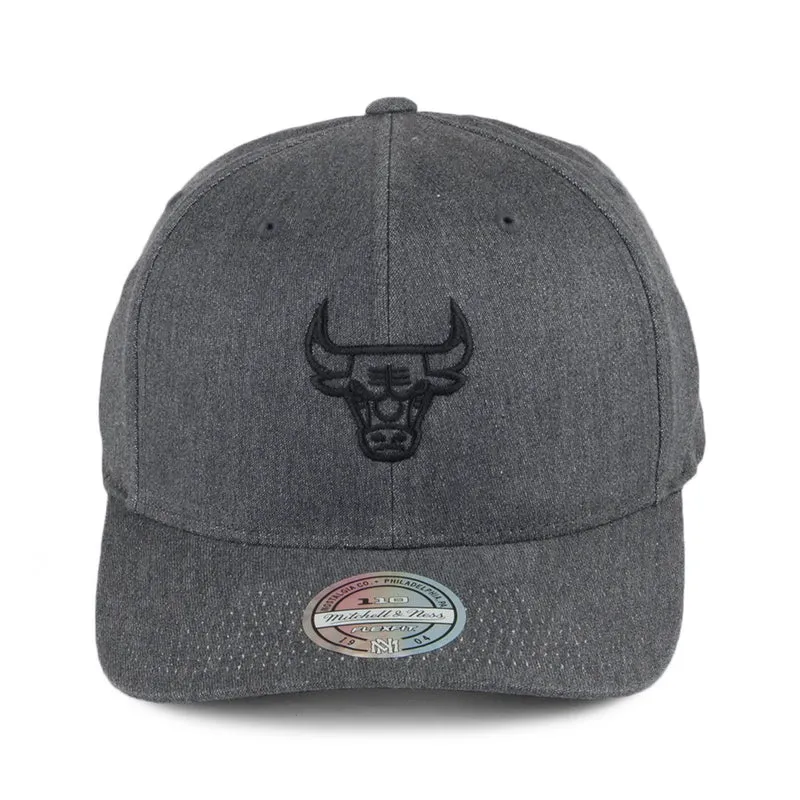 Casquette Snapback Heather Melange 110 Chicago Bulls noir délavé MITCHELL & NESS