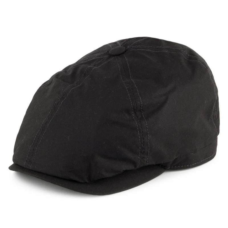Casquette Gavroche Cirée Hudson noir FAILSWORTH