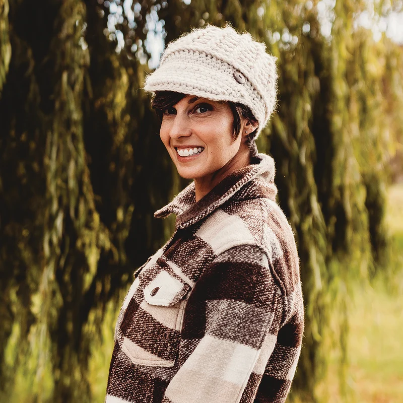 Bonnet à Visière en Crochet Letizia ivoire SCALA