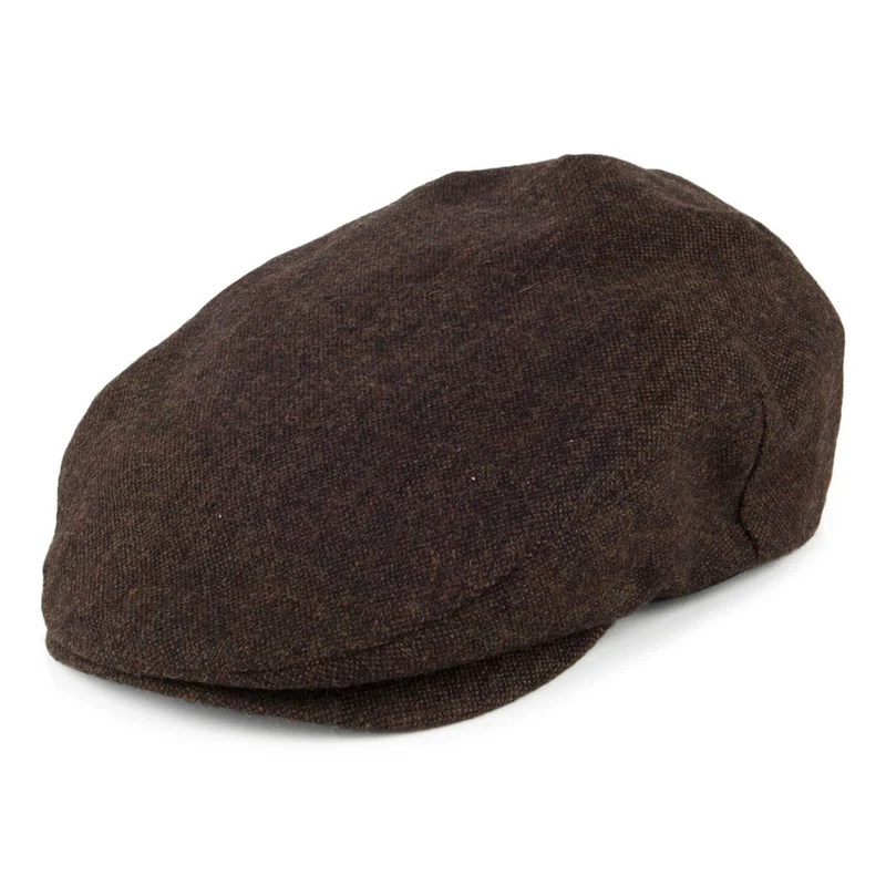 Casquette Plate Chinée Hooligan mélange de marrons BRIXTON