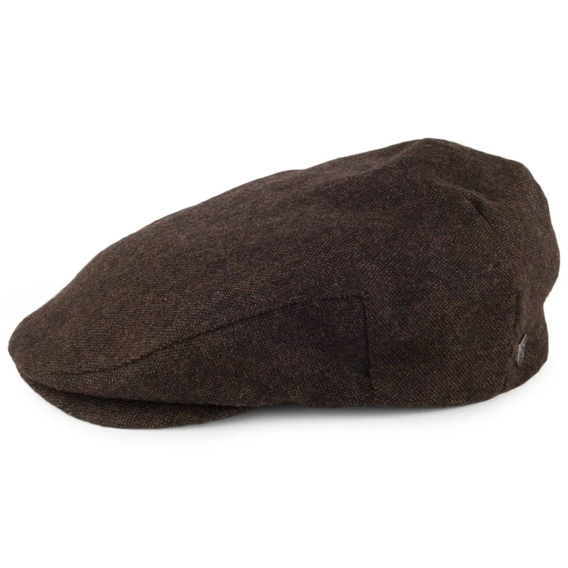 Casquette Plate Chinée Hooligan mélange de marrons BRIXTON
