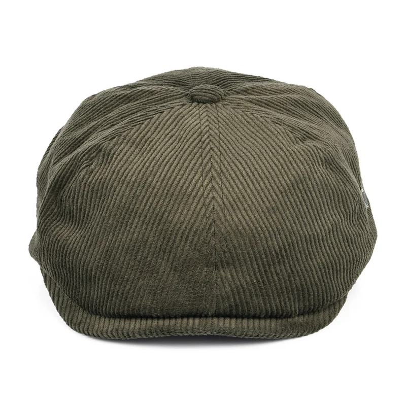 Casquette Gavroche en Velours Côtelé Hudson olive FAILSWORTH