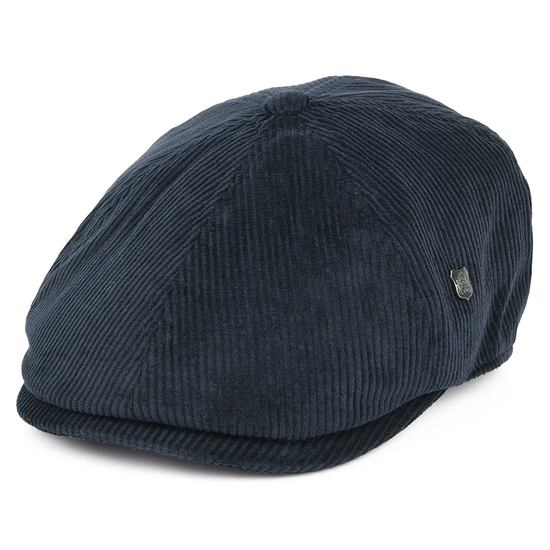 Casquette Gavroche en Velours Côtelé Hudson bleu marine FAILSWORTH