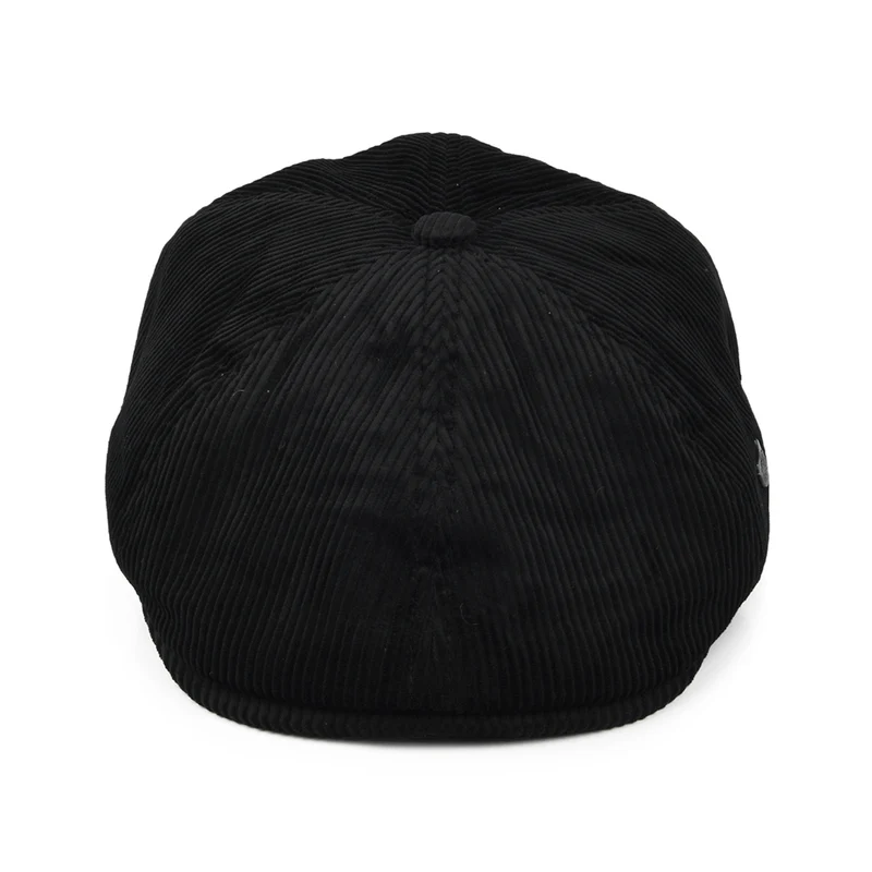Casquette Gavroche en Velours Côtelé Hudson noir FAILSWORTH