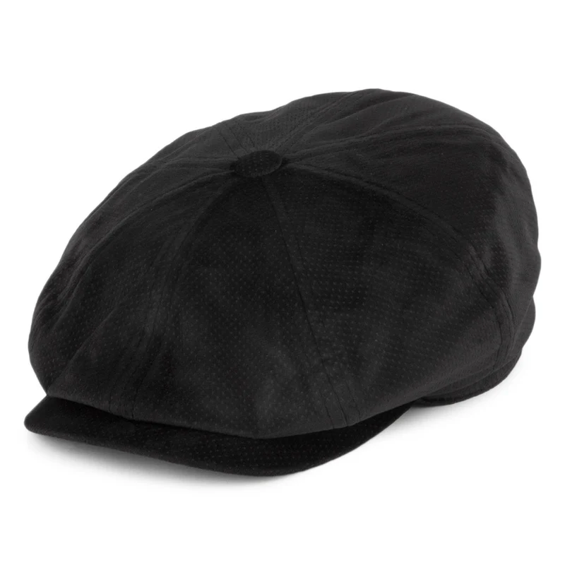 Casquette Gavroche en Velours Wyman noir BAILEY
