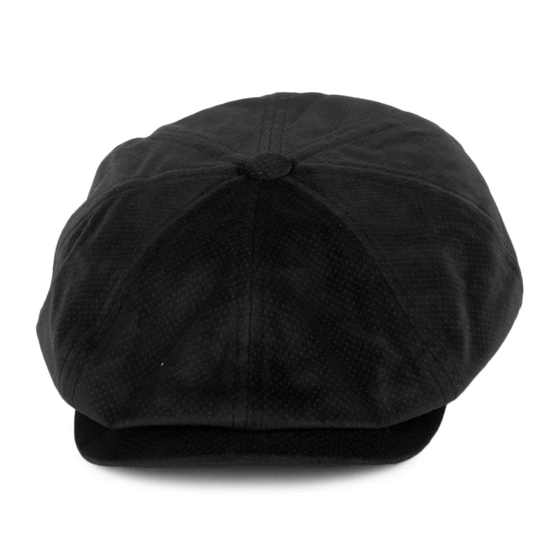 Casquette Gavroche en Velours Wyman noir BAILEY