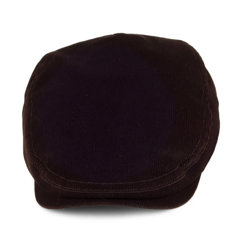Casquette Plate en Velours Côtelé Anthem chocolat BAILEY