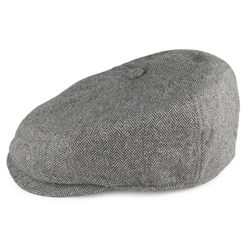 Casquette Gavroche en Soie Mélangée Hudson gris FAILSWORTH