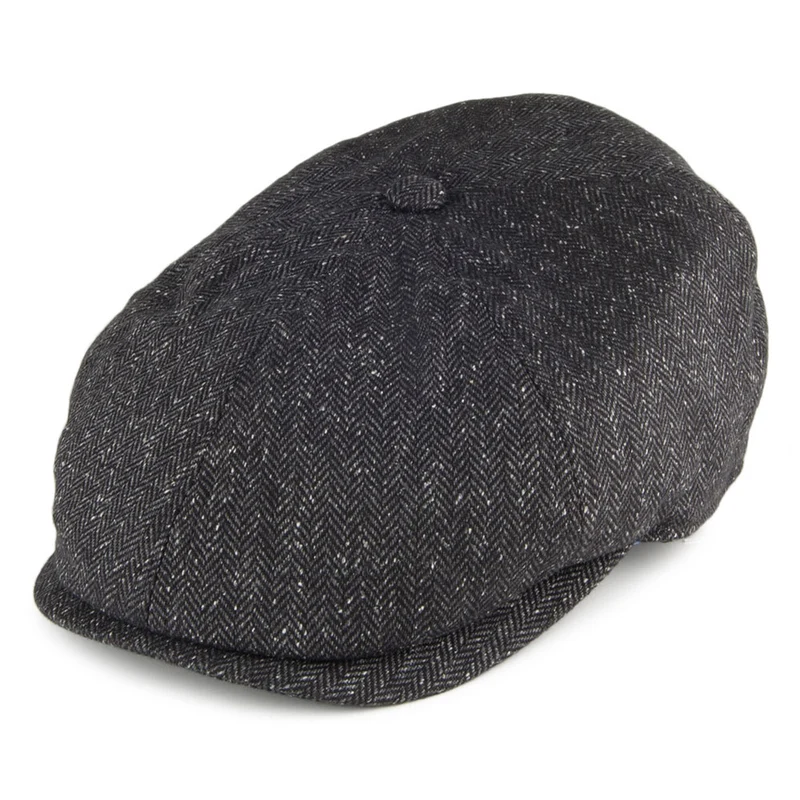 Casquette Gavroche en Soie Mélangée Hudson noir FAILSWORTH