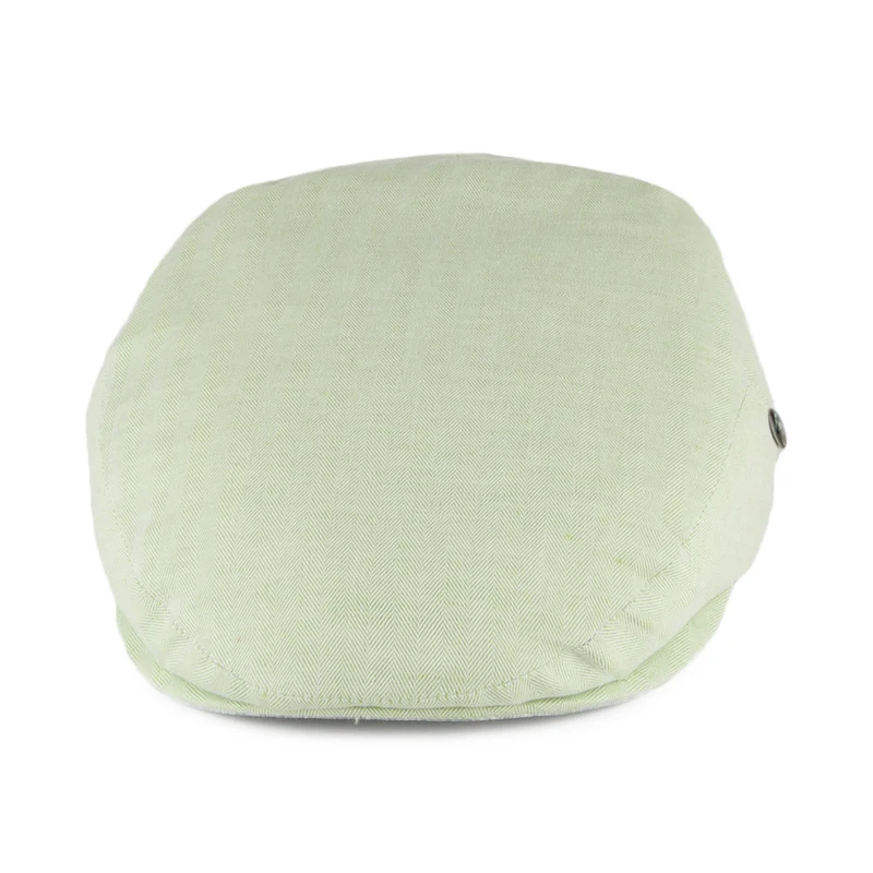 Casquette Plate en Lin et Coton à Chevrons menthe CITY SPORT