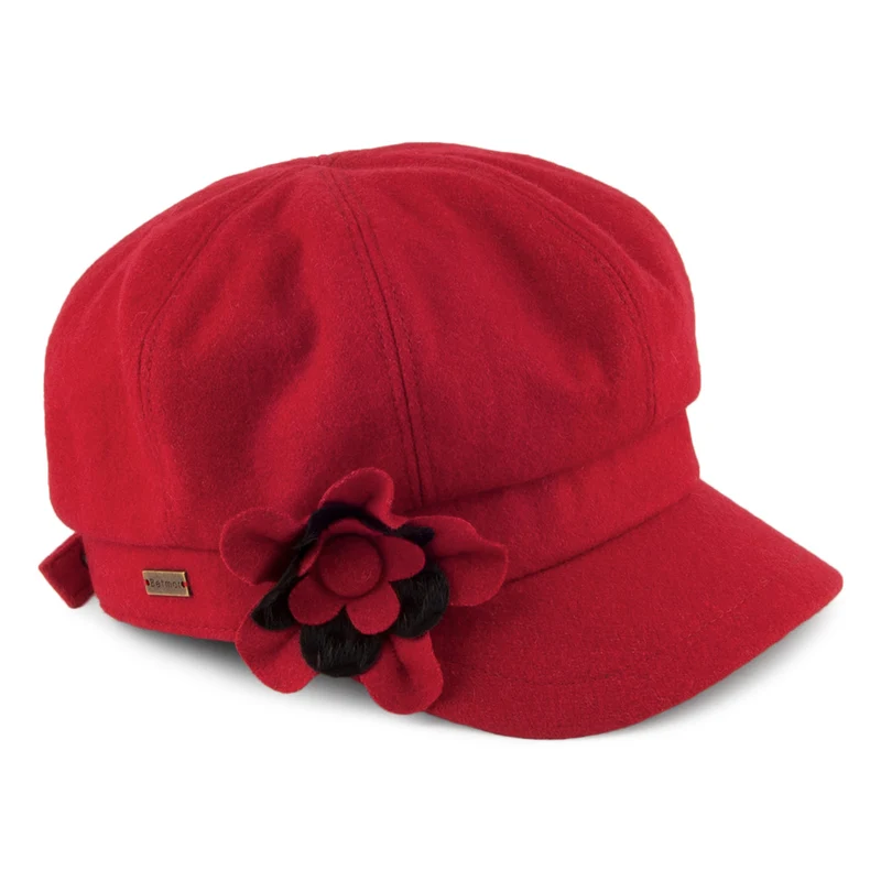 Casquette Gavroche Lydia rouge BETMAR