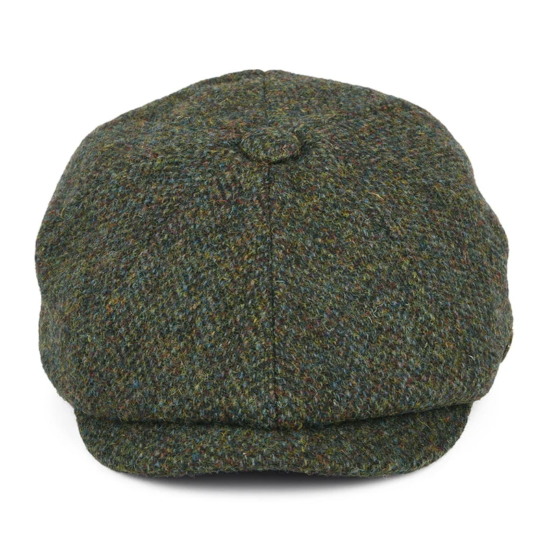 Casquette Gavroche en HARRIS TWEED à Chevrons Carloway forêt FAILSWORTH