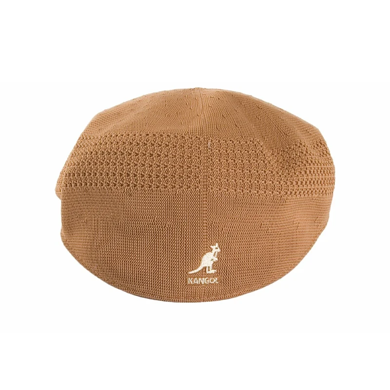 Casquette Plate en Tropic 504 Ventair beige sable KANGOL