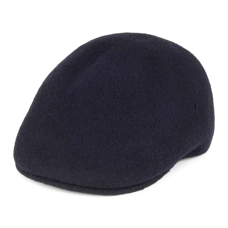 Casquette Plate en Laine 507 Seamless bleu marine KANGOL