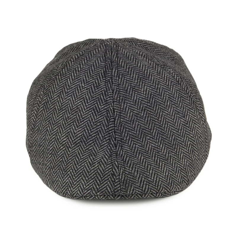 Casquette Plate à étiquette marron à Chevrons Bec-de-Canard Mr. Mitchell noir BARTS