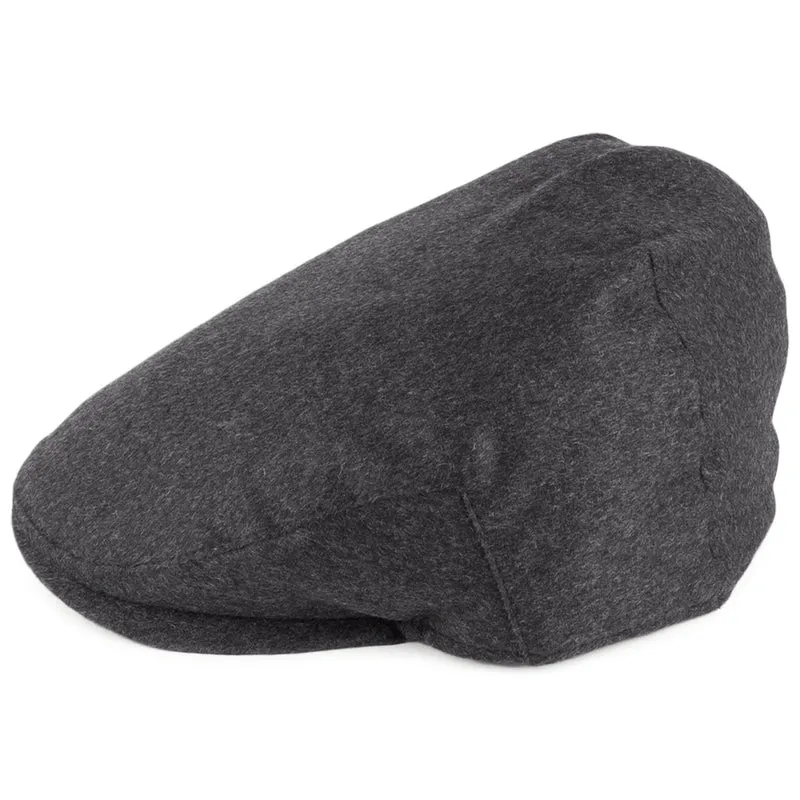 Casquette Plate en Pur Cachemire Balmoral anthracite CHRISTYS