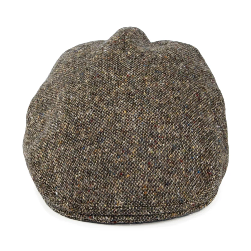 Casquette Plate en Tweed Véritable Hereford marron OLNEY