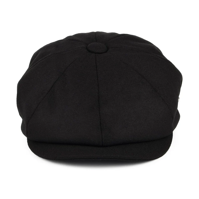 Casquette Gavroche en Melton Alfie noir FAILSWORTH
