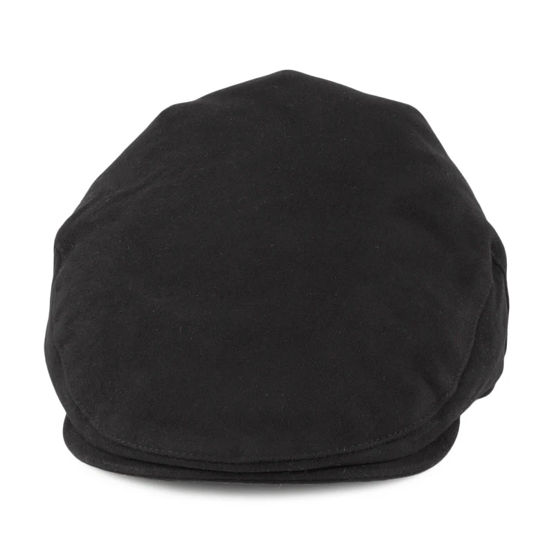 Casquette Plate en Moleskine noir CHRISTYS