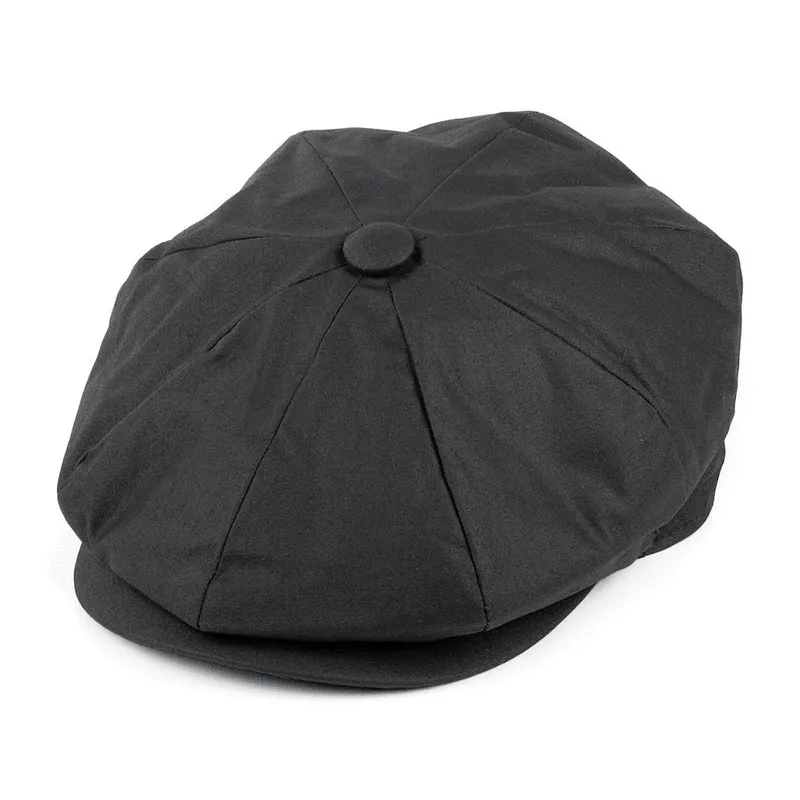 Casquette Gavroche en Toile Cirée Hydrofuge noir JAXON & JAMES