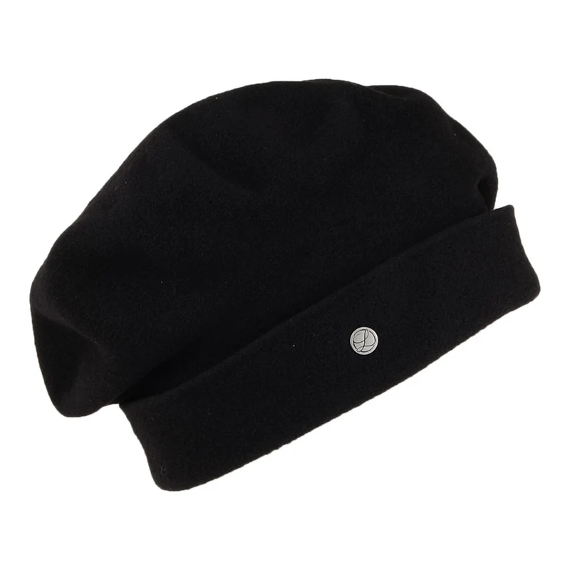 Béret en Laine Mérinos Fleurine noir HÉRITAGE PAR LAULHÈRE