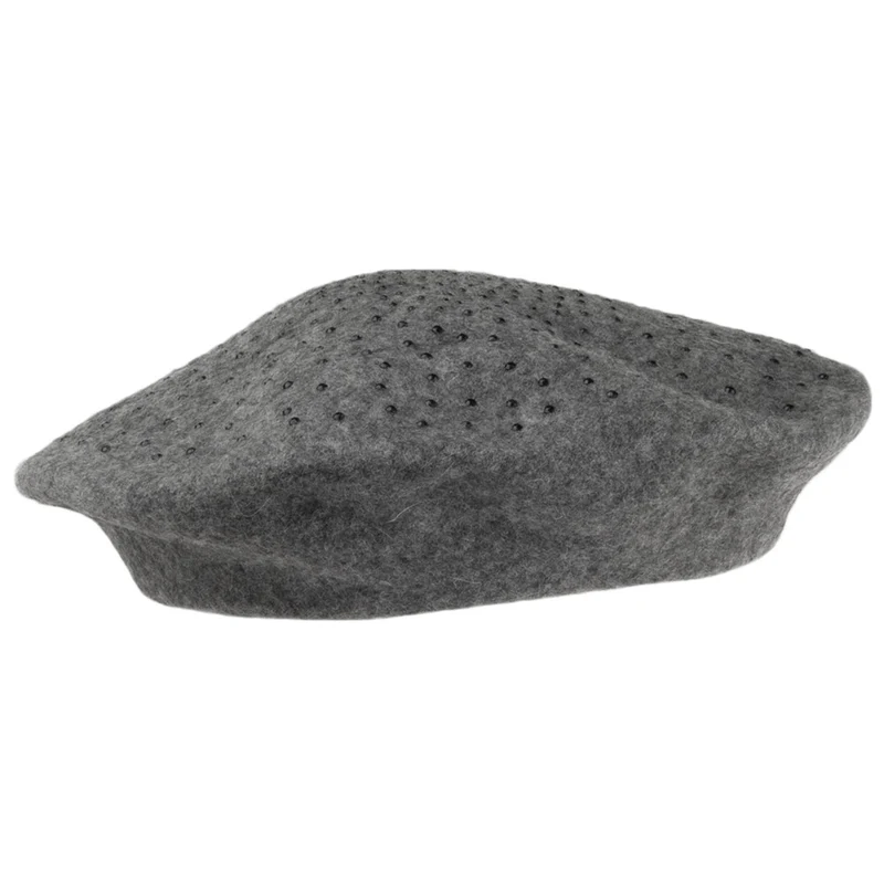 Béret en Laine avec Strass gris foncé WHITELEY