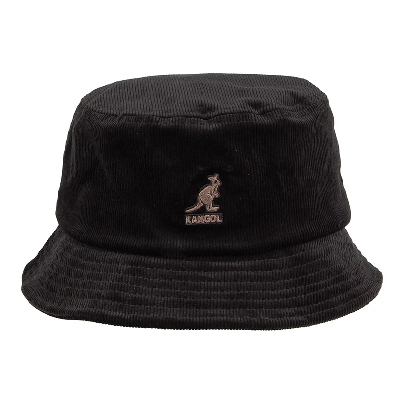 Chapeau Bob en Velours Côtelé noir KANGOL