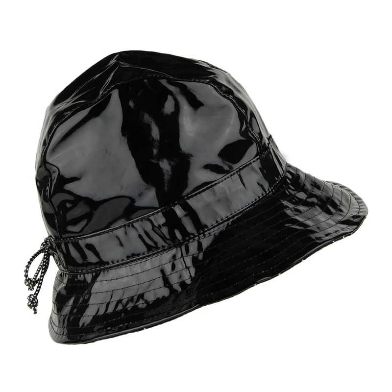 Chapeau Bob en Vinyle Rachel noir BETMAR