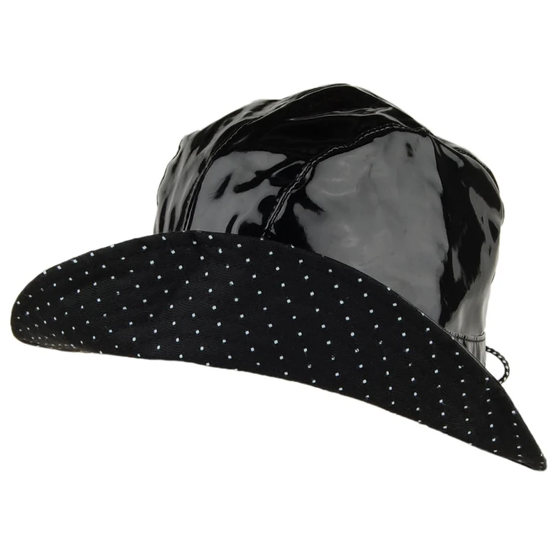 Chapeau Bob en Vinyle Rachel noir BETMAR