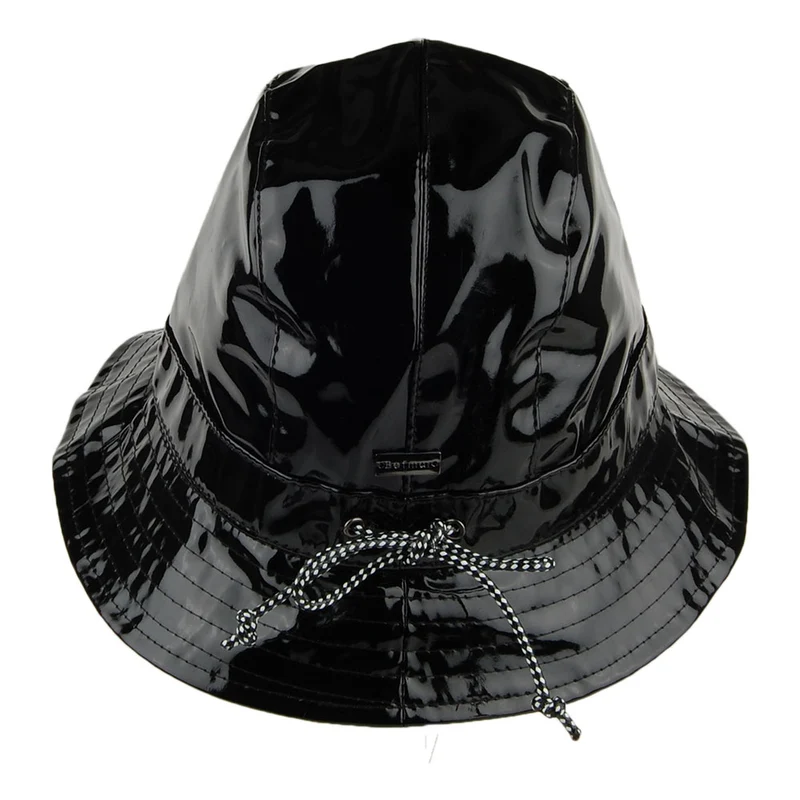 Chapeau Bob en Vinyle Rachel noir BETMAR