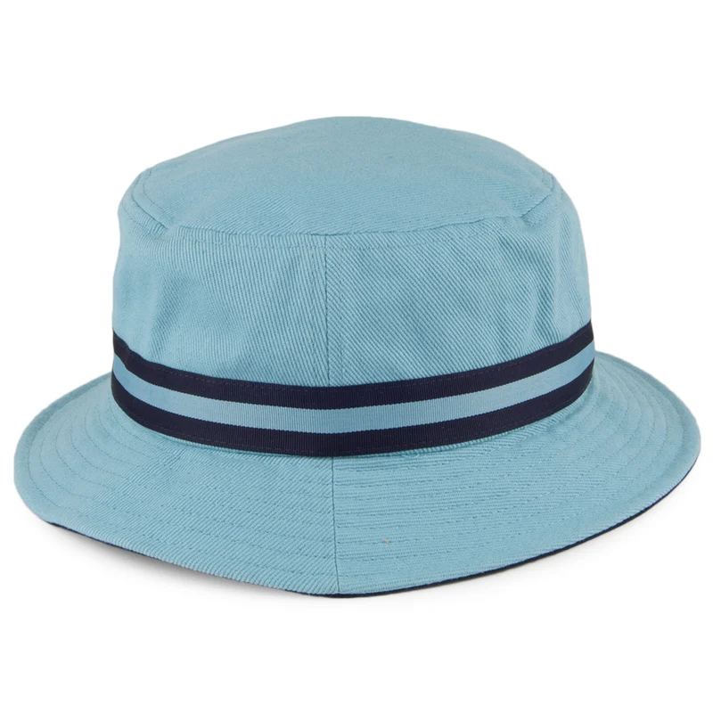 Chapeau Bob Stripe Lahinch bleu clair KANGOL