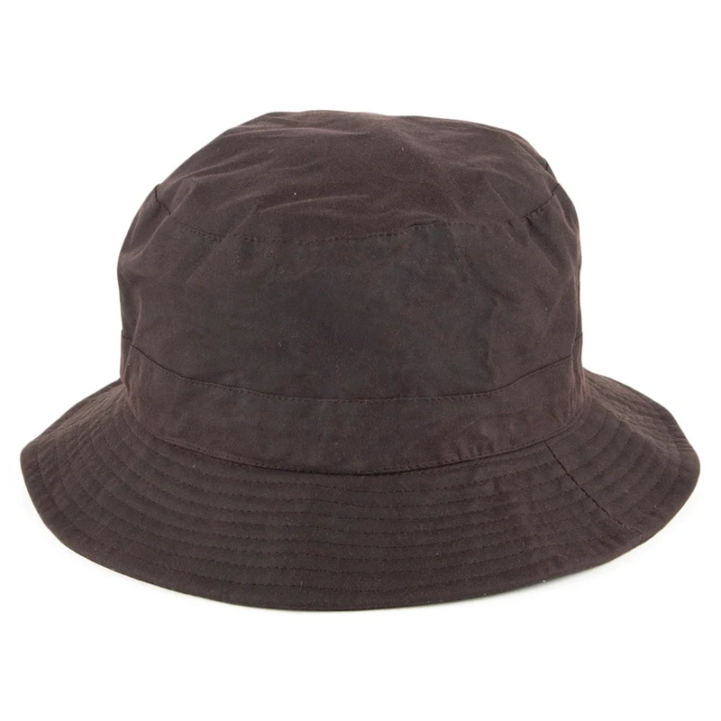 Chapeau Bob en Coton Ciré Hydrofuge marron JAXON & JAMES
