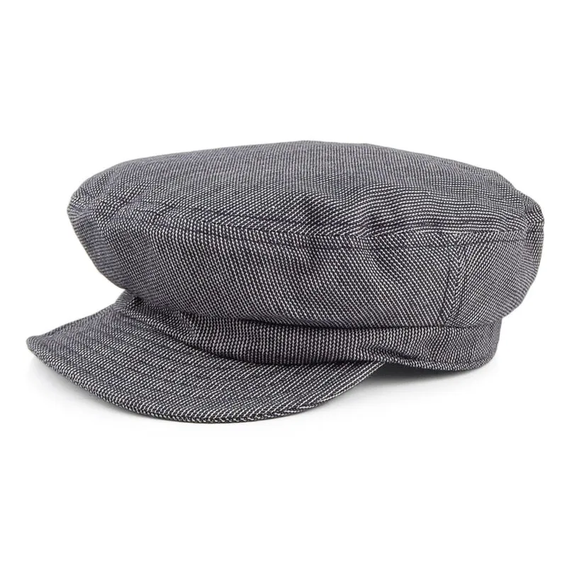 Casquette de Marin Non Structurée à Fines Rayures bleu marine-blanc BRIXTON