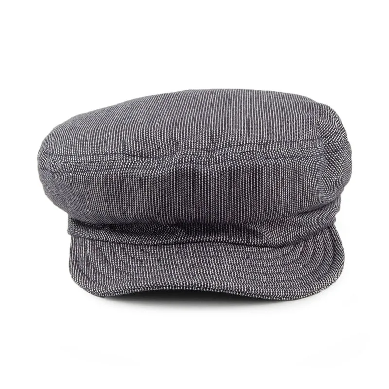 Casquette de Marin Non Structurée à Fines Rayures bleu marine-blanc BRIXTON