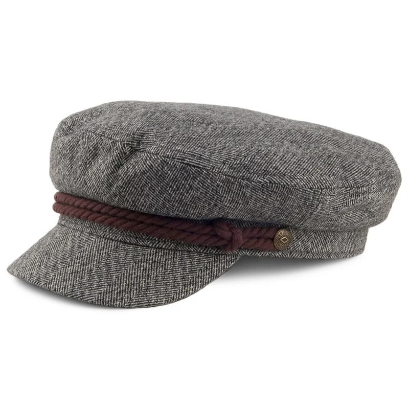 Casquette de Marin Fiddler à Chevrons gris-crème BRIXTON