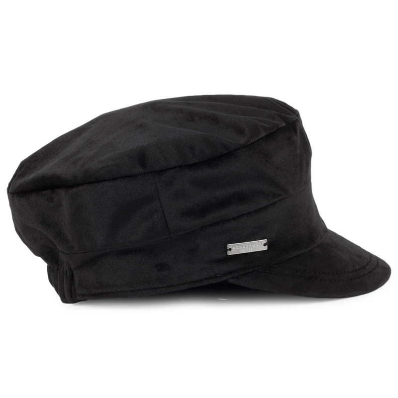 Casquette de Marin en Velours noir SEEBERGER
