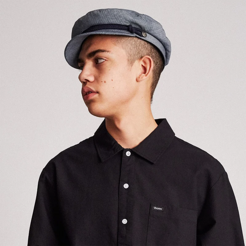 Casquette de Marin Fiddler bleu fumé BRIXTON